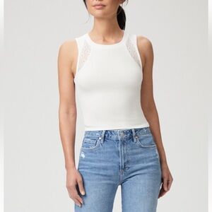 PAIGE Paige Alida Tank in Ivory Size M